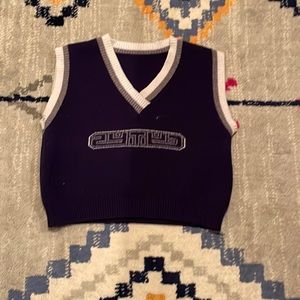 Graphic Cropped Sweater